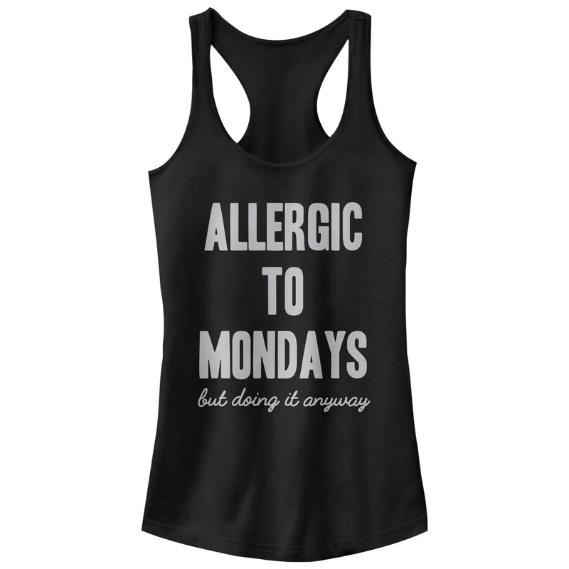 Junior's CHIN UP Mondays Doing It Racerback Tank Top