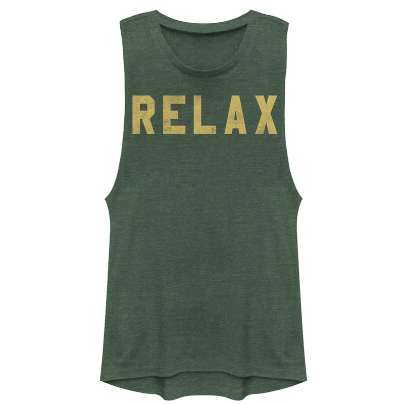 Junior's CHIN UP Relax Command Festival Muscle Tee