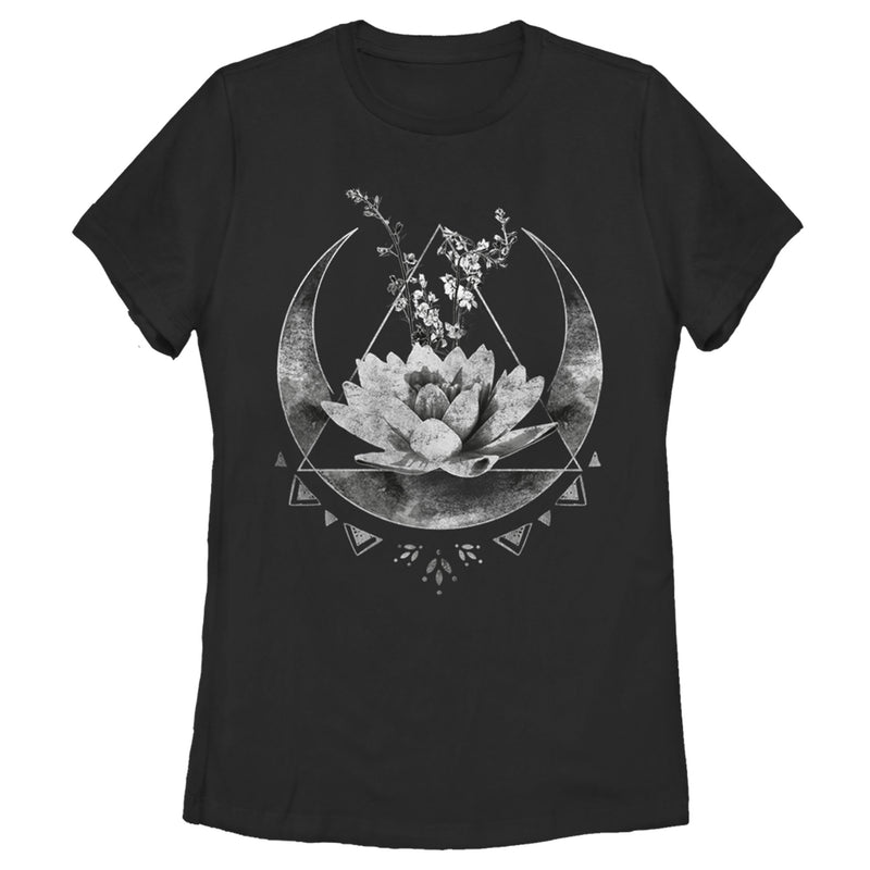 Women's Lost Gods Celestial Flower Pattern T-Shirt