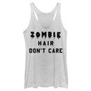 Women's Lost Gods Halloween Zombie Hair Don't Care Racerback Tank Top