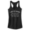 Junior's Lost Gods Life is Short Mantra Racerback Tank Top