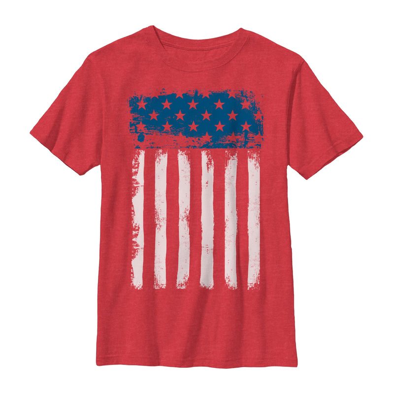 Boy's Lost Gods Fourth of July  Streak American Flag T-Shirt