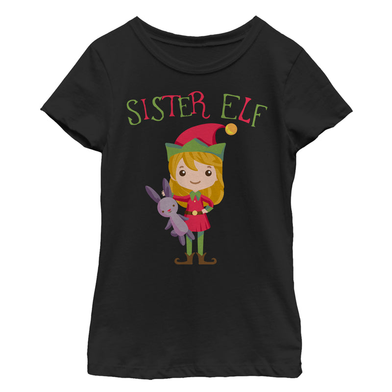 Girl's Lost Gods Christmas Sister Elf T-Shirt