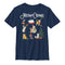 Boy's Lost Gods Christmas Cat Collage T-Shirt