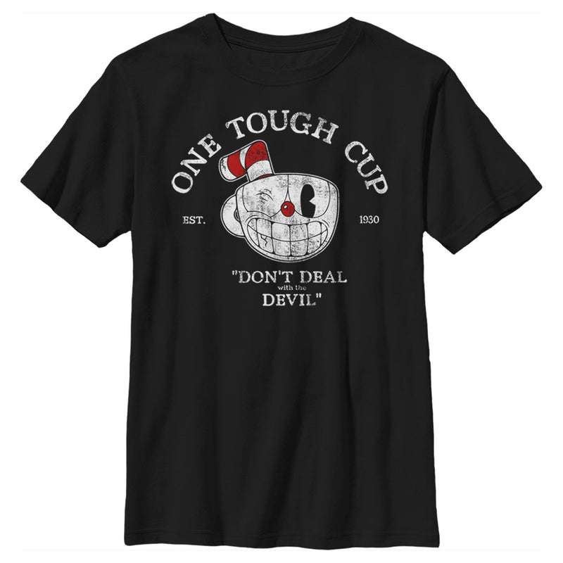 Boy's Cuphead Tough Cup Est. 1930 T-Shirt