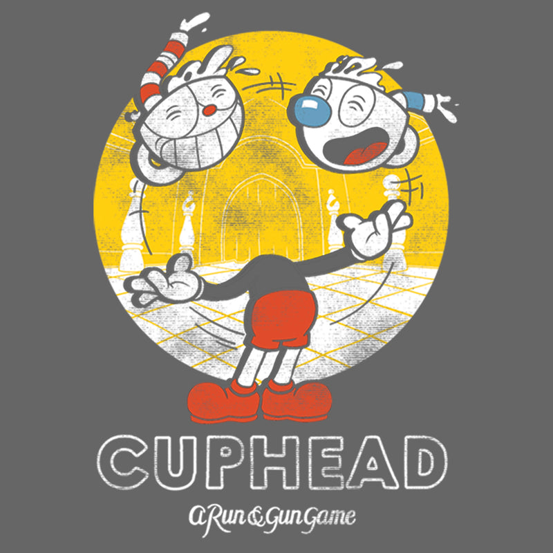 Girl's Cuphead Retro Juggling Heads T-Shirt