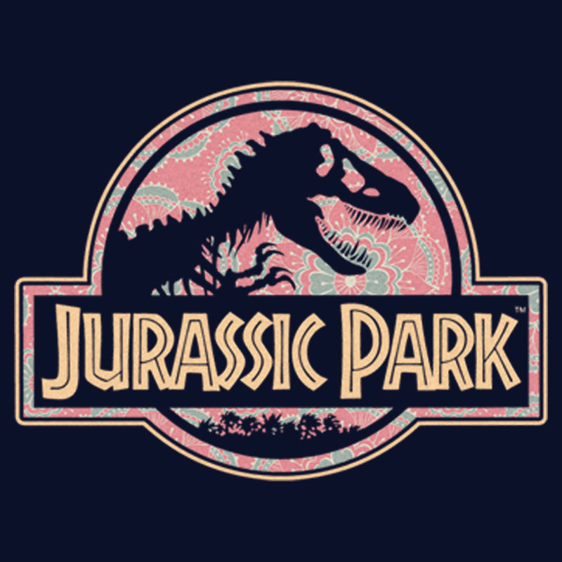 Women's Jurassic Park Logo Henna Print T-Shirt