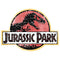 Men's Jurassic Park Cracked T-Rex Logo Baseball Tee
