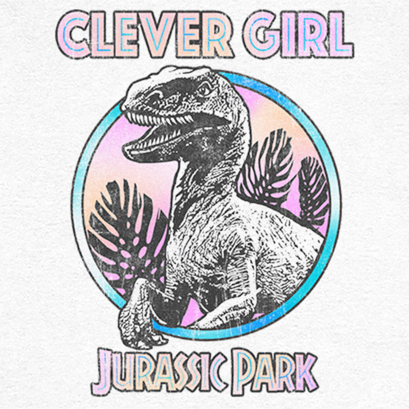 Universal Studios Shirt Jurassic Park 'Clever Girl' Teal Raptor Tank