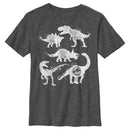 Boy's Jurassic World Fallen Kingdom Cracked Dinosaurs T-Shirt