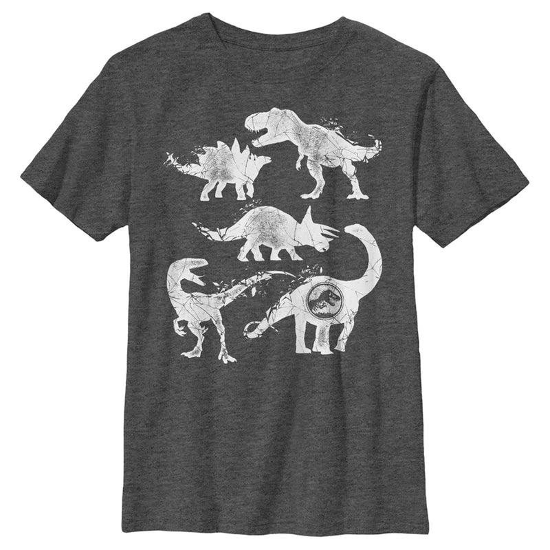 Boy's Jurassic World Fallen Kingdom Cracked Dinosaurs T-Shirt