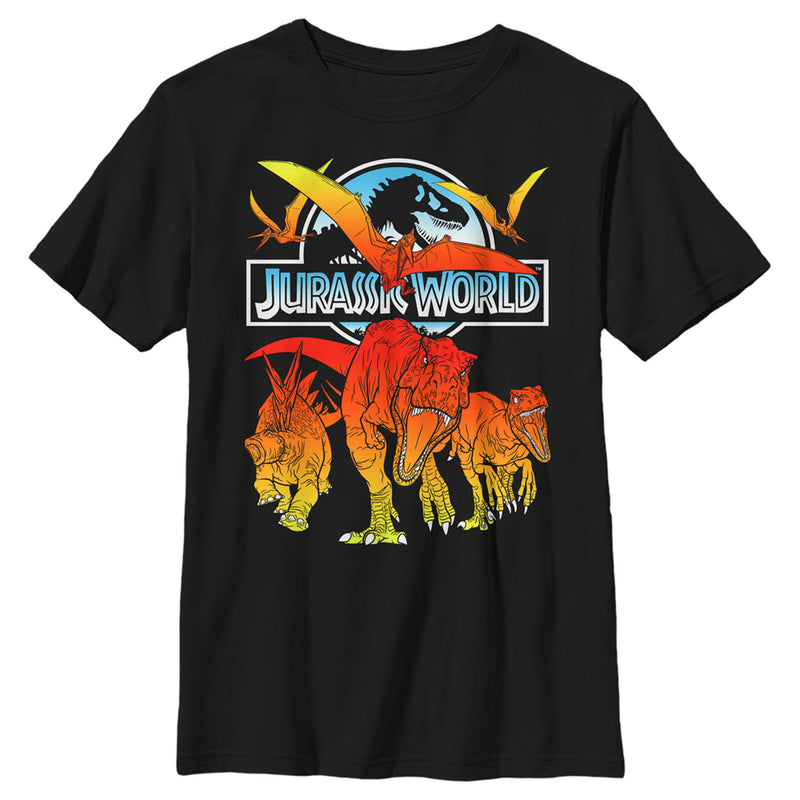 Boy's Jurassic World Fallen Kingdom Fire Dinosaurs T-Shirt