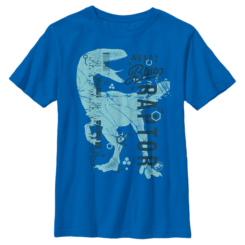 Boy's Jurassic World RP02 Blue Raptor T-Shirt