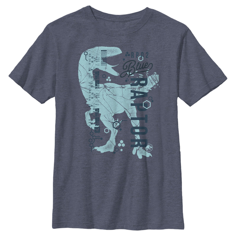 Boy's Jurassic World RP02 Blue Raptor T-Shirt