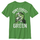 Boy's Marvel St. Patrick's Day Hulk  Don't Forget To Wear Green T-Shirt