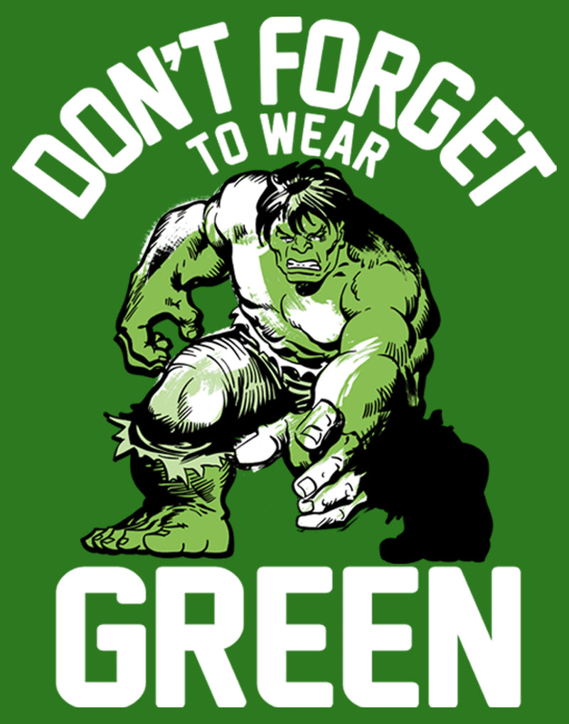 Men's Marvel St. Patrick's Day Hulk Wears Green Sweatshirt