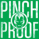 Junior's Marvel St. Patrick's Day Iron Man Pinch Proof T-Shirt