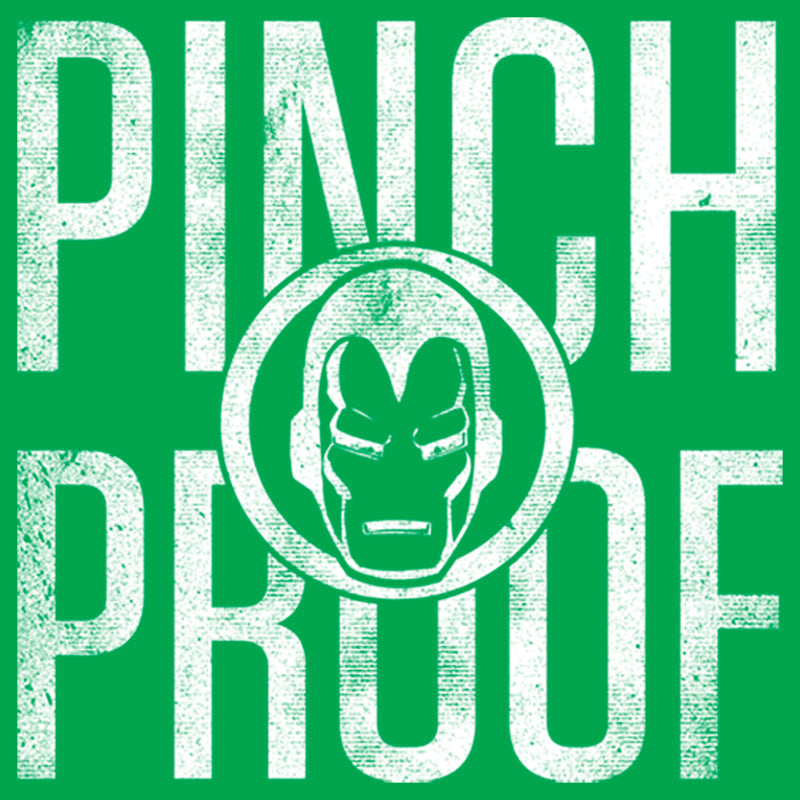 Junior's Marvel St. Patrick's Day Iron Man Pinch Proof T-Shirt