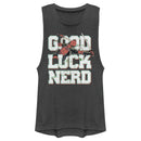 Junior's Marvel Deadpool Good Luck Nerd Festival Muscle Tee