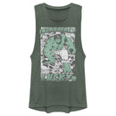 Junior's Marvel Hulk St. Patrick's Day Comic Incredibly Lucky Festival Muscle Tee