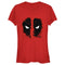 Junior's Marvel Deadpool Distressed Eyes T-Shirt