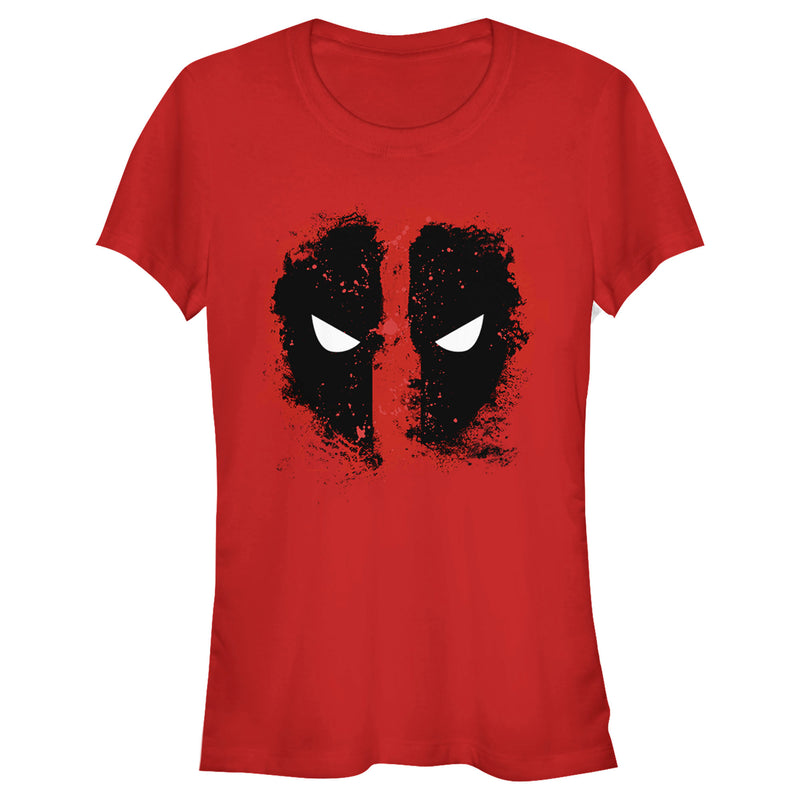 Junior's Marvel Deadpool Distressed Eyes T-Shirt