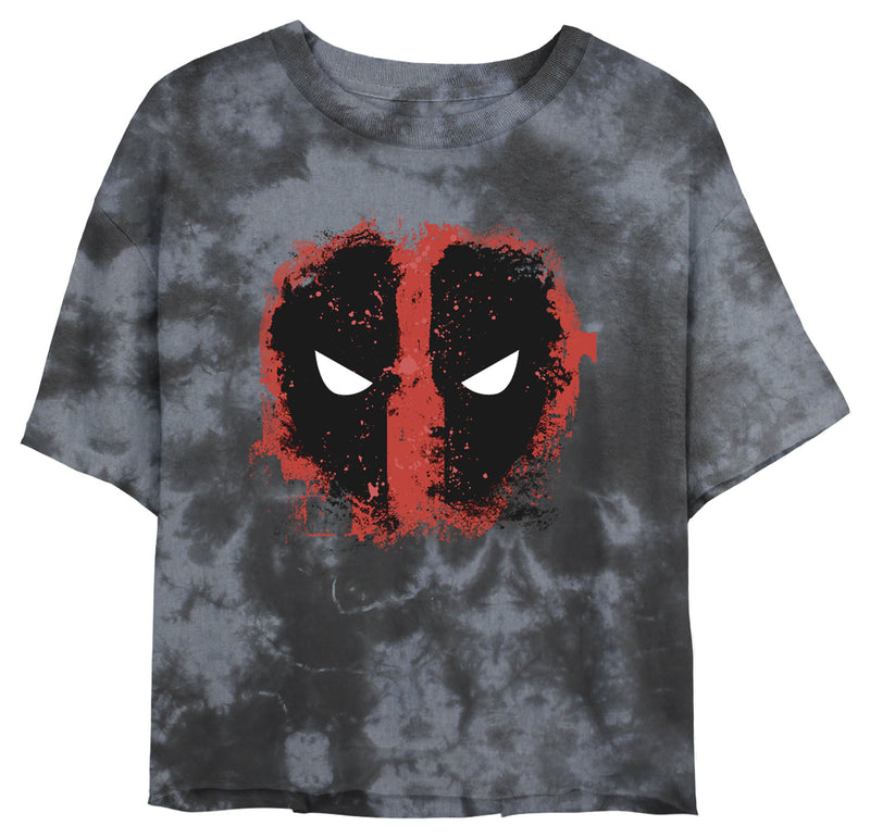 Junior's Marvel Deadpool Distressed Angry Eyes T-Shirt