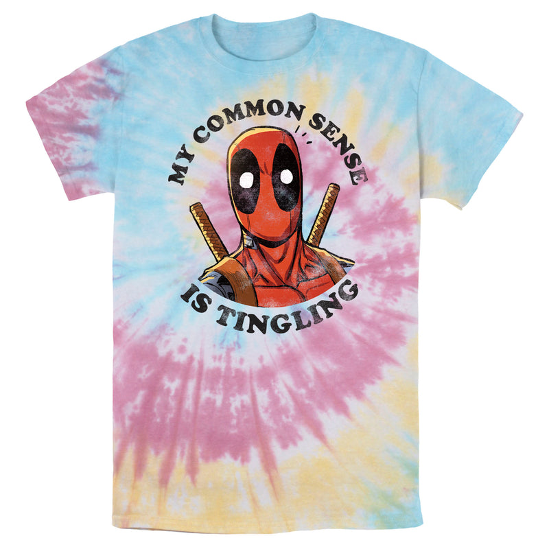 Men's Marvel Deadpool My Common Sense Is Tingling Distressed T-Shirt