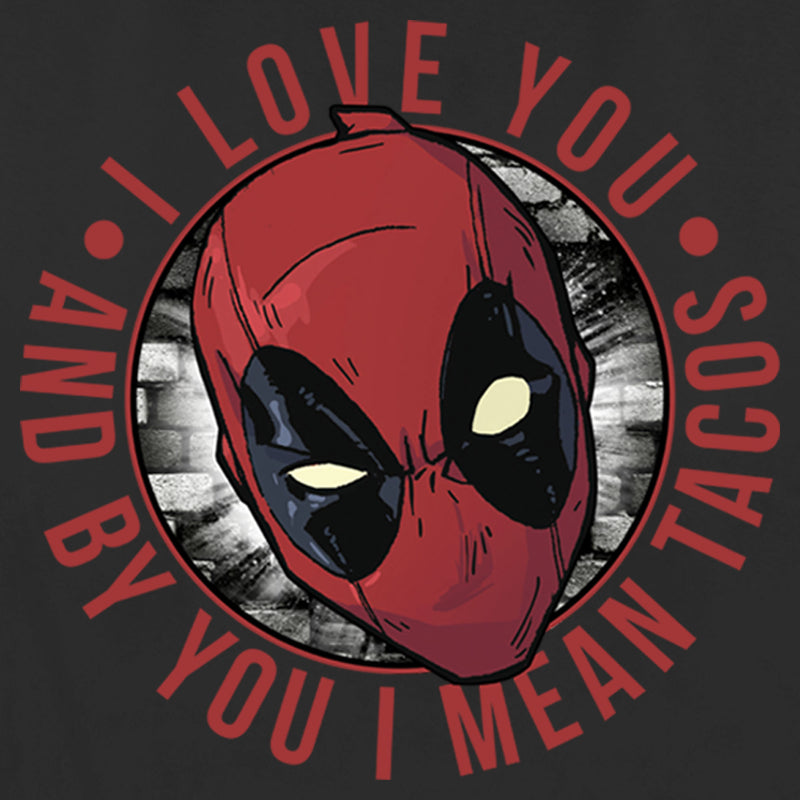 Women's Marvel Deadpool I Love You and by You I Mean Tacos T-Shirt