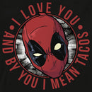 Men's Marvel Deadpool I Love You and by You I Mean Tacos Long Sleeve Shirt