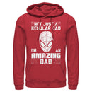 Men's Marvel Spider-Man Not Just a Regular Dad I'm an Amazing Dad Pull Over Hoodie