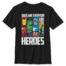 Boy's Marvel Daddy You are Our Super Hero T-Shirt