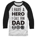 Men's Marvel Father's Day Hero Dad Baseball Tee