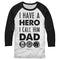 Men's Marvel Father's Day Hero Dad Baseball Tee