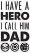 Men's Marvel Father's Day Hero Dad Baseball Tee