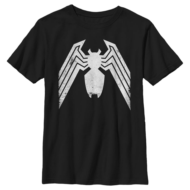 Boy's Marvel Venom Distressed Logo T-Shirt