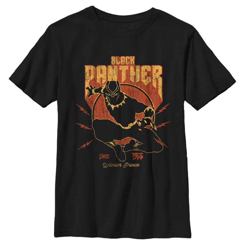 Boy's Marvel Black Panther Warrior Prince Bolt T-Shirt