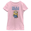 Girl's Despicable Me Cute One in a Minion T-Shirt