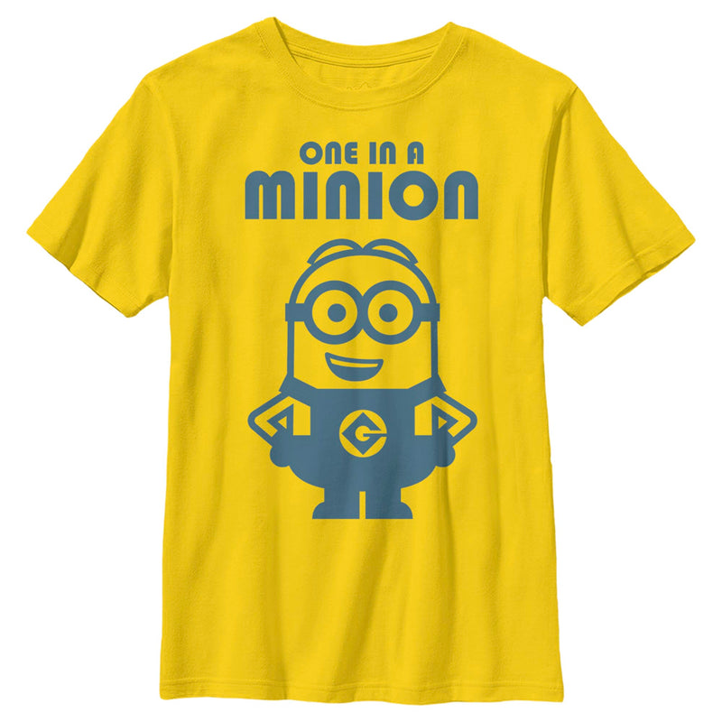 Boy's Despicable Me One in Minion Smile T-Shirt