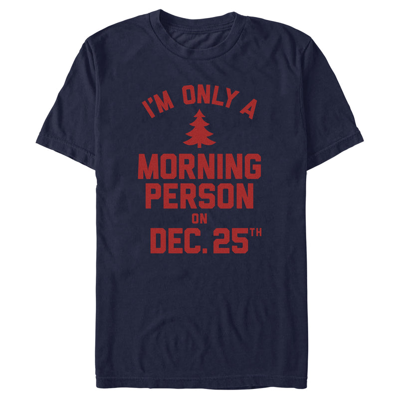 Men's Lost Gods Only Morning Person on Xmas T-Shirt