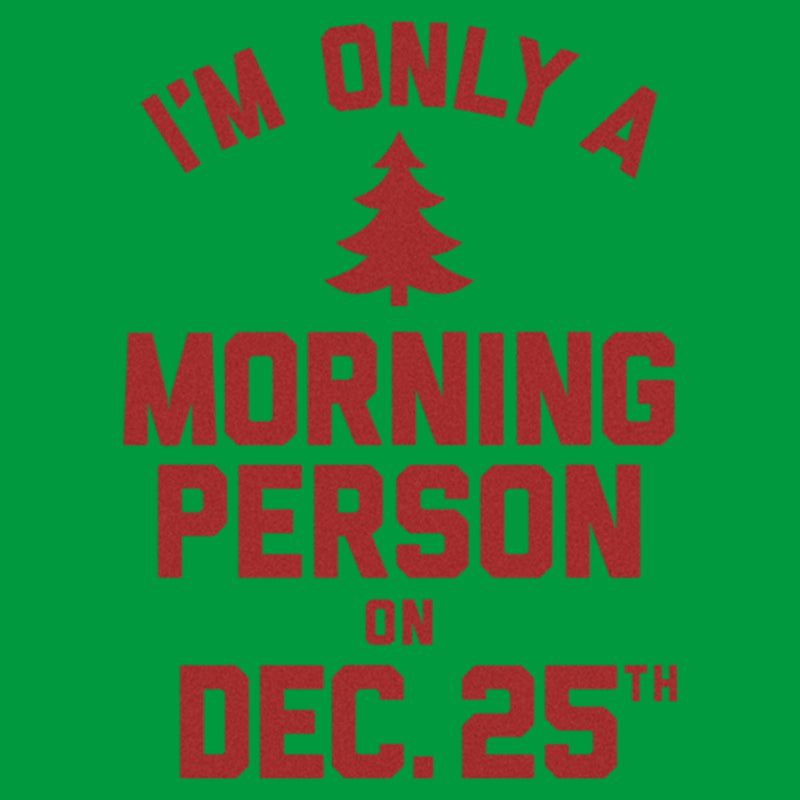 Junior's Lost Gods Only Morning Person on Xmas T-Shirt