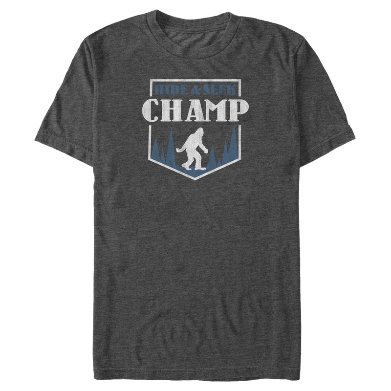 Men's Lost Gods Bigfoot Hide & Seek Champ Distressed T-Shirt