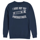 Men's Lost Gods I Have Not Yet Begun to Procrastinate Distressed Sweatshirt