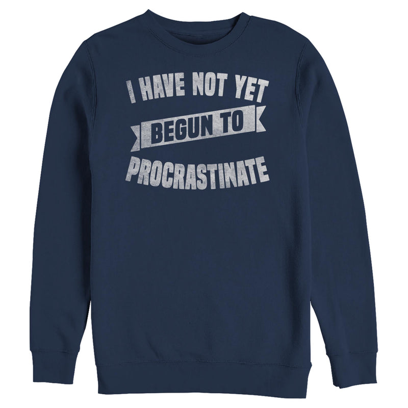 Men's Lost Gods I Have Not Yet Begun to Procrastinate Distressed Sweatshirt