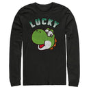 Men's Nintendo Super Mario St. Patrick's Day Lucky Yoshi Long Sleeve Shirt