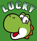 Boy's Nintendo Super Mario St. Patrick's Day Lucky Yoshi Retro T-Shirt