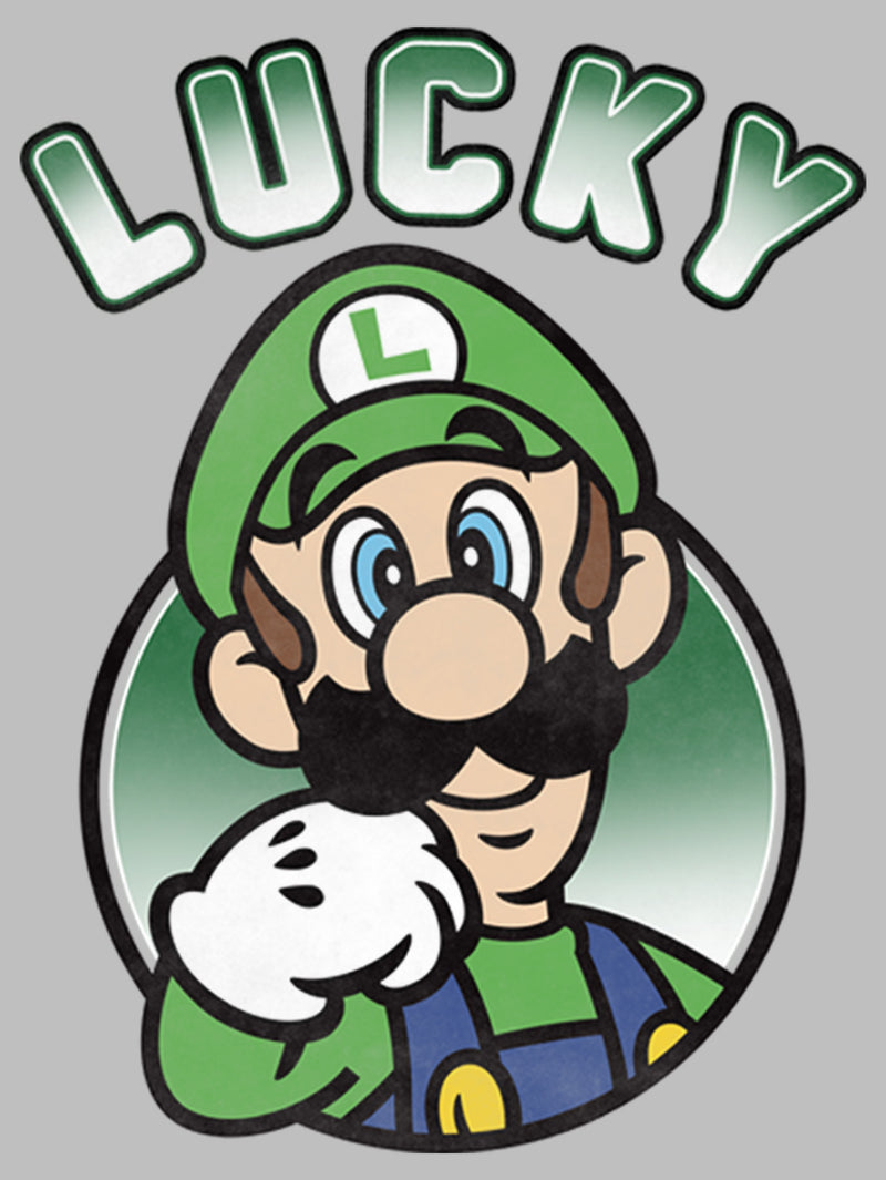 Women's Nintendo Super Mario St. Patrick's Day Lucky Luigi Retro T-Shirt