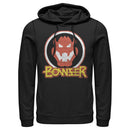 Men's Nintendo Bowser Sign Distressed Pull Over Hoodie