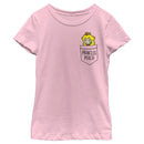 Girl's Nintendo Super Mario Bros. Princess Peach Faux Pocket T-Shirt