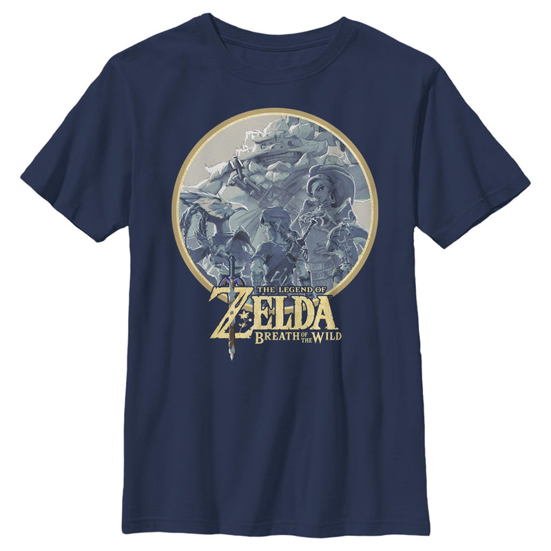 Boy's Nintendo The Legend of Zelda Breath of the Wild Portrait T-Shirt